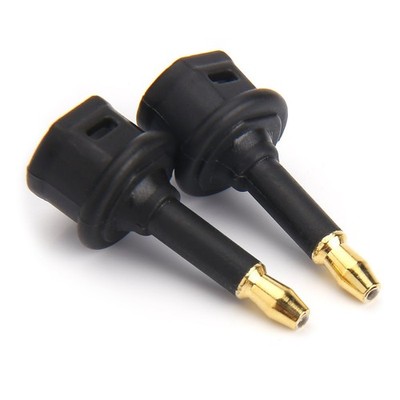 Digital Fiber Optic Toslink to 3.5mm Jack (Mini Toslink) Plug Adaptor Digital...