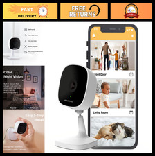 Indoor WiFi Security Camera 1080P, Motion Detection, Night Vision, Baby/Pet Moni