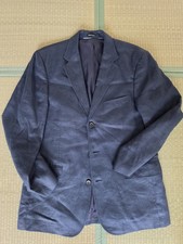 J.CREW blazer navy blue 100 Irish linen chino Sz 40 jacket casual Sport Coat