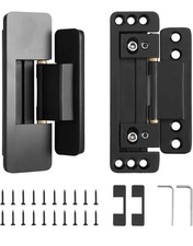 4-Pack Hidden Door Hinges Ultra-Thin Adjustable Concealed for Secret Doors