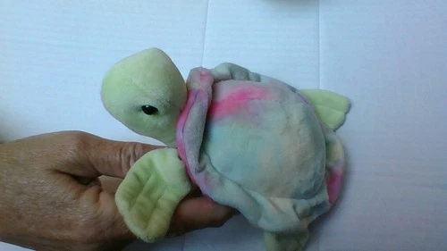 Douglas Cuddle Toy Nyla Sea Turtle Colorful Pastel Tie-Dye Plush Stuffed Animal