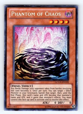 Yugioh Phantom of Chaos LCGX-EN193 Secret Rare - MP-LP  