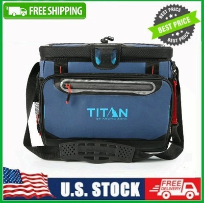 Titan by Arctic Zone 30 Can, 20 Quart Zipperless Soft Cooler, Ocean Blue