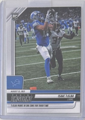 Detroit Lions Isaac TeSlaa Panini Instant ''Over the Shoulder Snag'' (RC) PR: 423