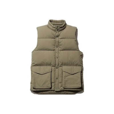 Snow Peak Recycled Nylon Ripstop Down Vest (JK-21AU006) BEIGE Size XL