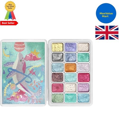 Mini Aquarell Set - Ausbleichbeständige und schnelltrocknende schimmernde Farben