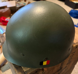 Belgian Armed Forces M51 Steel Pot Helmet Liner