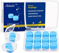 Ear Plugs Sleeping 16 Moldable Noise Cancelling Silicone Earplugs for Swimming