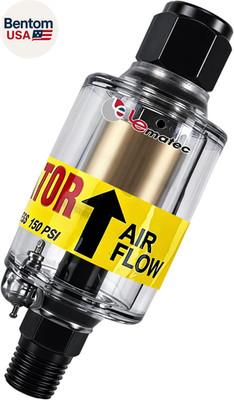Air Dryer for Compressor - Inline Water Separator & Air Tool Oil, 1/4'' NPT Moist