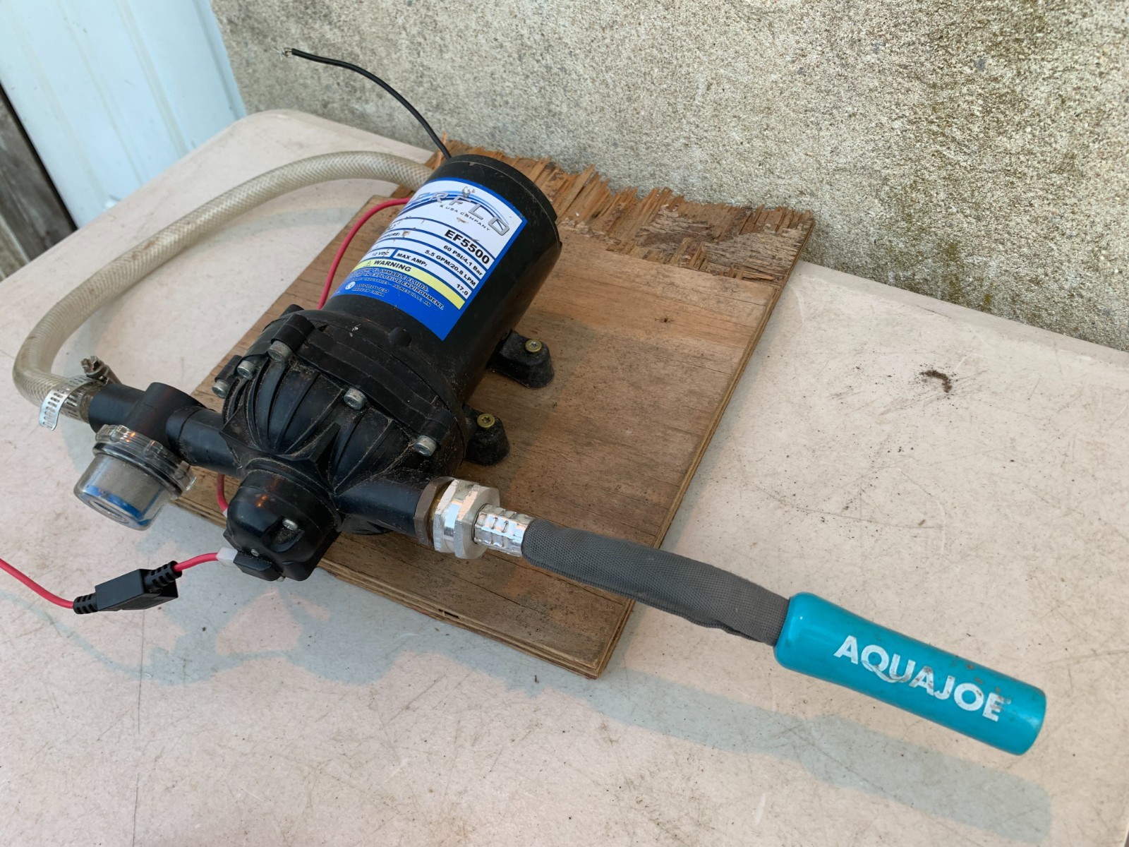 Everflo EF5500 Diaphragm Pump 60 Psi/4.1 Bar 5.5 Gpm 12 Volt VDC 17 Amp