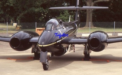 35mm Aircraft Slide Gloster Meteor WA638 RAF Northolt 2006