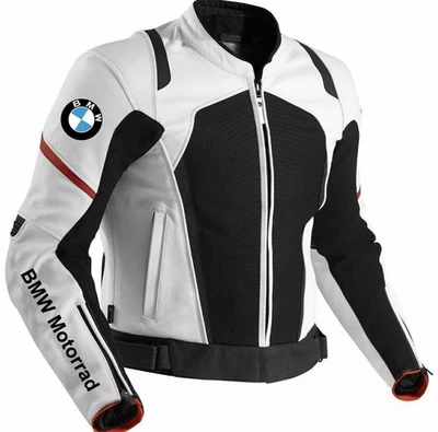Neue BMW Motorrad Rennradfahrer Lederjacke, BMW MotoGP Racing Biker Lederjacke. - Bild 1 von 4