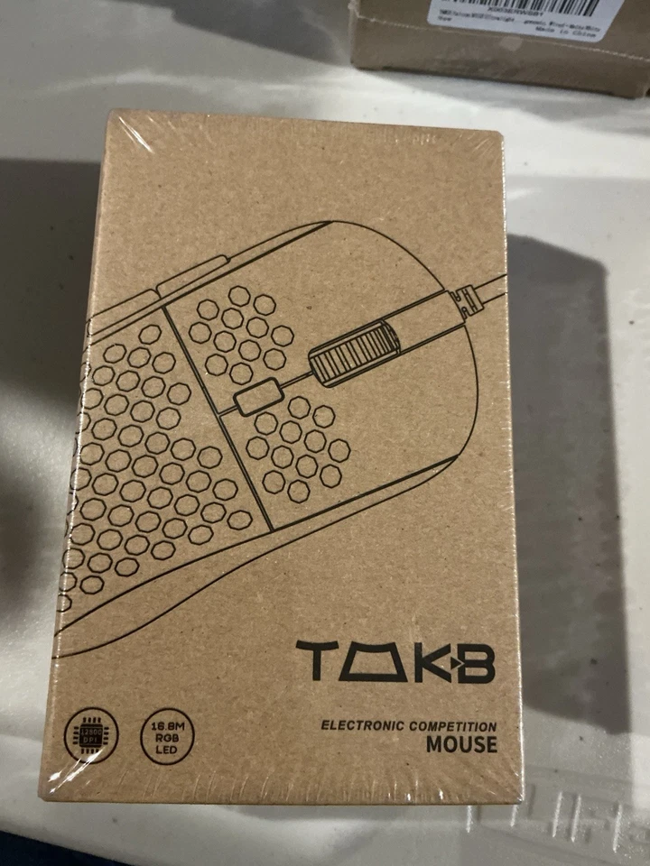 TMKB Falcon M1SE White Ultralight Honeycomb Wired Gaming Computer Mouse PC LED - Image 2 of 4