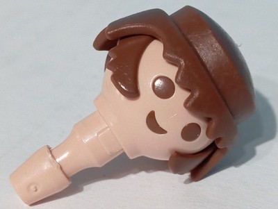 PLAYMOBIL HEAD WIG BROWN SIDEBURNS COWBOY THIEF MEDIEVAL KNIGHT ROOSTER