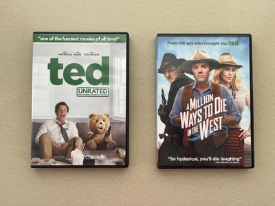Seth MacFarlane Comedy DVD Lot Ted A Million Ways to Die in the West Mark Wahlbe