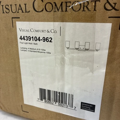 Sea Gull Lighting 4439104-962 Hettinger 29" 4-Light Bath Vanity in Brushed - Picture 3 of 3