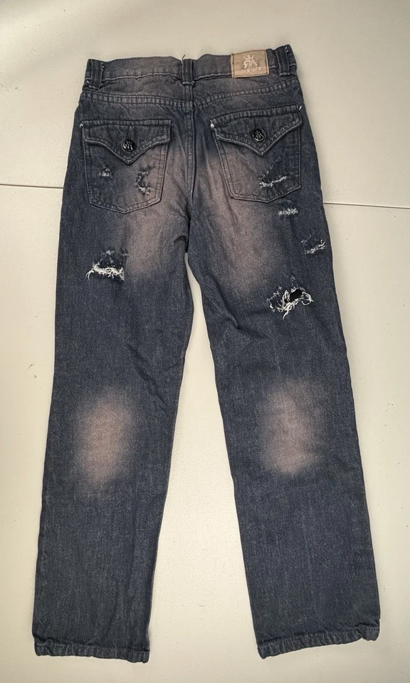 Jeans azules vintage Red Ape para niños talla 10/M. Distressed Y2K Punk Hip Hop Grunge Foto 2 de 4