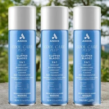 ANDIS Cool Care Plus Spray 15.5 Oz, Pack of 3, Clipper Blades Lubricating Spray