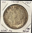 1921-P Morgan Silver Dollar in apparent MS condition