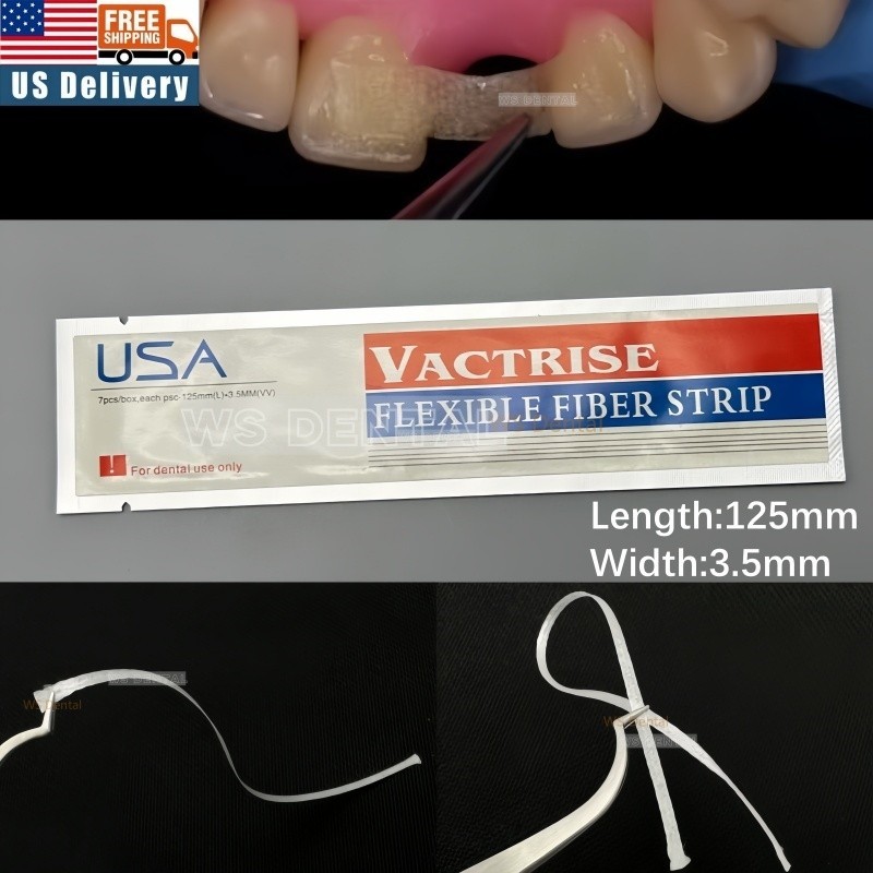 Dental Composite Flexible Fiber Strip Glass Splint Light Cure Bonding Ribbon 1PC