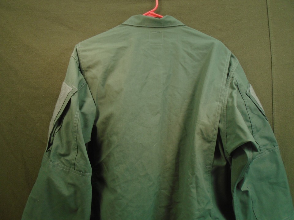 US Military Army Combat Uniform Coat Shirt OPFOR OD Green Large Short ...