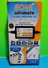 Rove Ultimate 3-Lead Hardwire Kit USB-C Dash Cam's Auto Trigger Parking Monitor