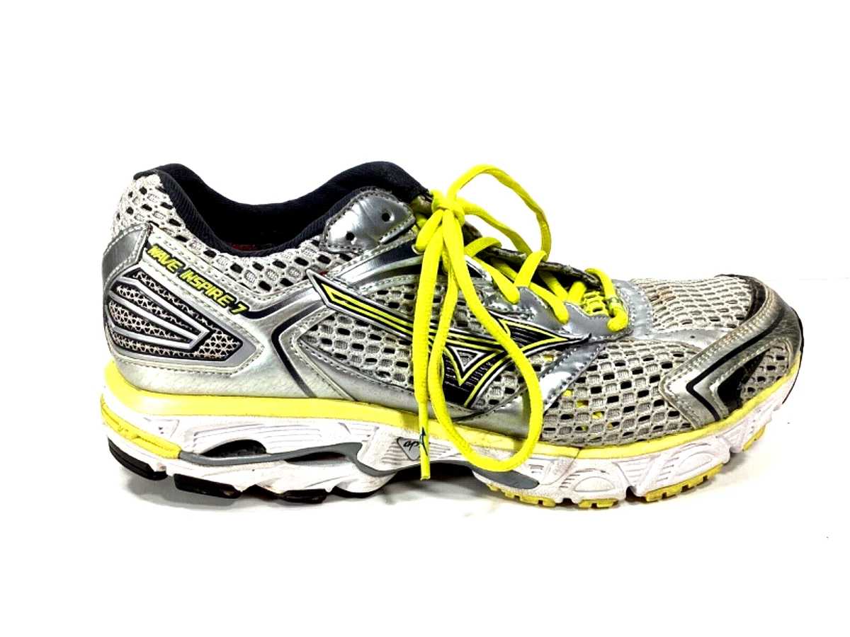 Nylon pack attribuut Mizuno Wave Inspire 7 Running Shoe Trainer Women's Size 9 Silver Yellow  410427 | eBay