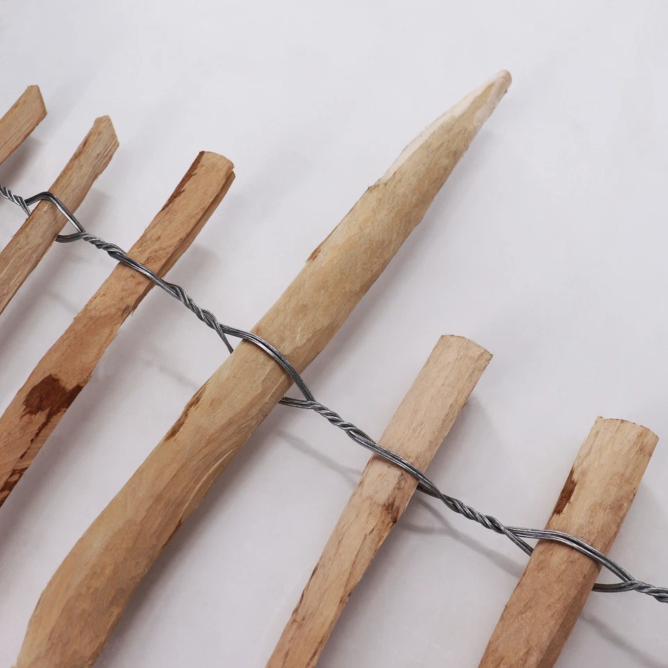 50 m staccionata rollboarder altezza 35 cm distanza doghe 4-6 cm recinzione giardino in legno - Immagine 4 di 4