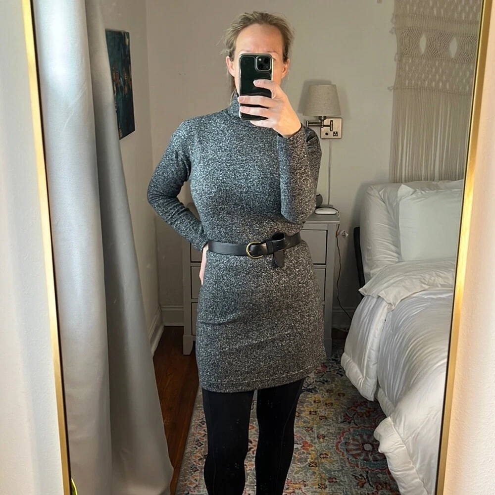 Uniqlo Charcoal Gray Turtleneck Sweater Dress Size XXS