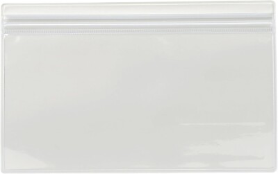 Muji Clear Single Sided Case White Gray PVC Clear on one side JP