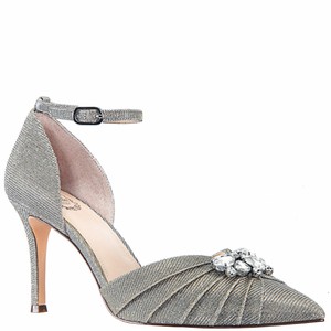 nina shoes silver heels