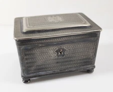 Antique Krupp Berndorf German Silverplate Etrog Sugar Box