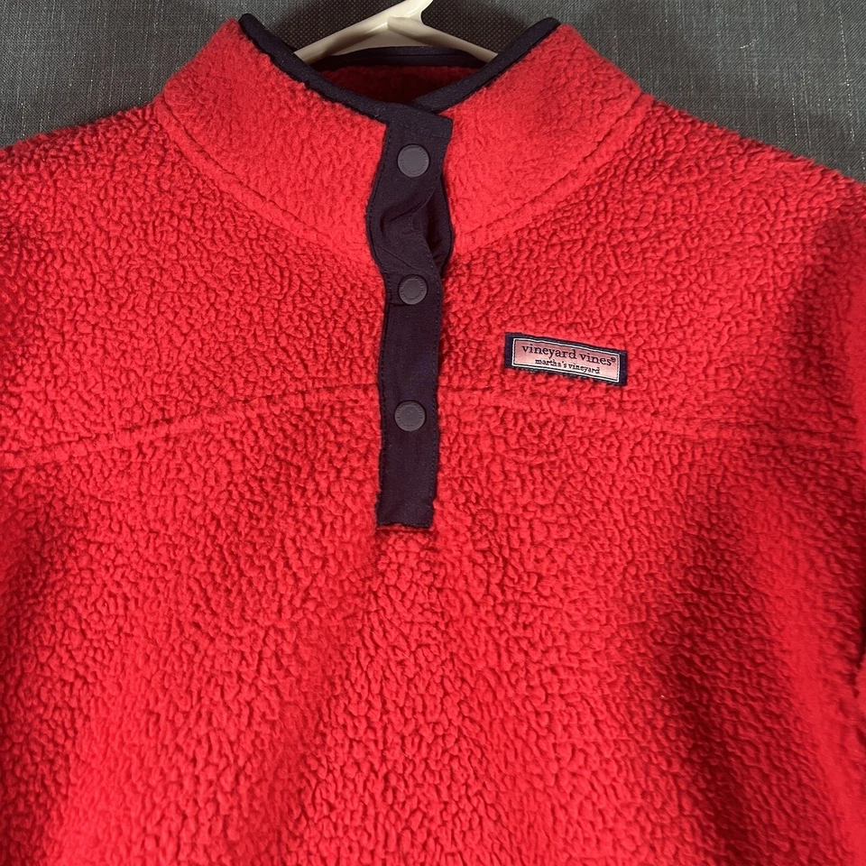 Suéter Pullover Rojo Manga Larga Vineyard Vines Niñas Talla XL (16) Poliéster Foto 2 de 4