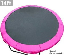 NNEDPE Powertrain Replacement Trampoline Spring Safety Pad - 14ft Pink