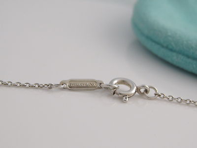 Tiffany & Co RARE Silver Gehry Axis Dangle Dangling Necklace