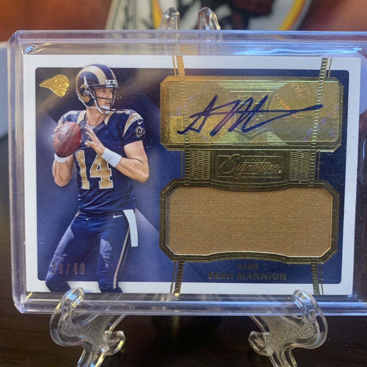 2015 Donruss Signature Sean Mannion Auto RC /49 RPA Rookie Patch 