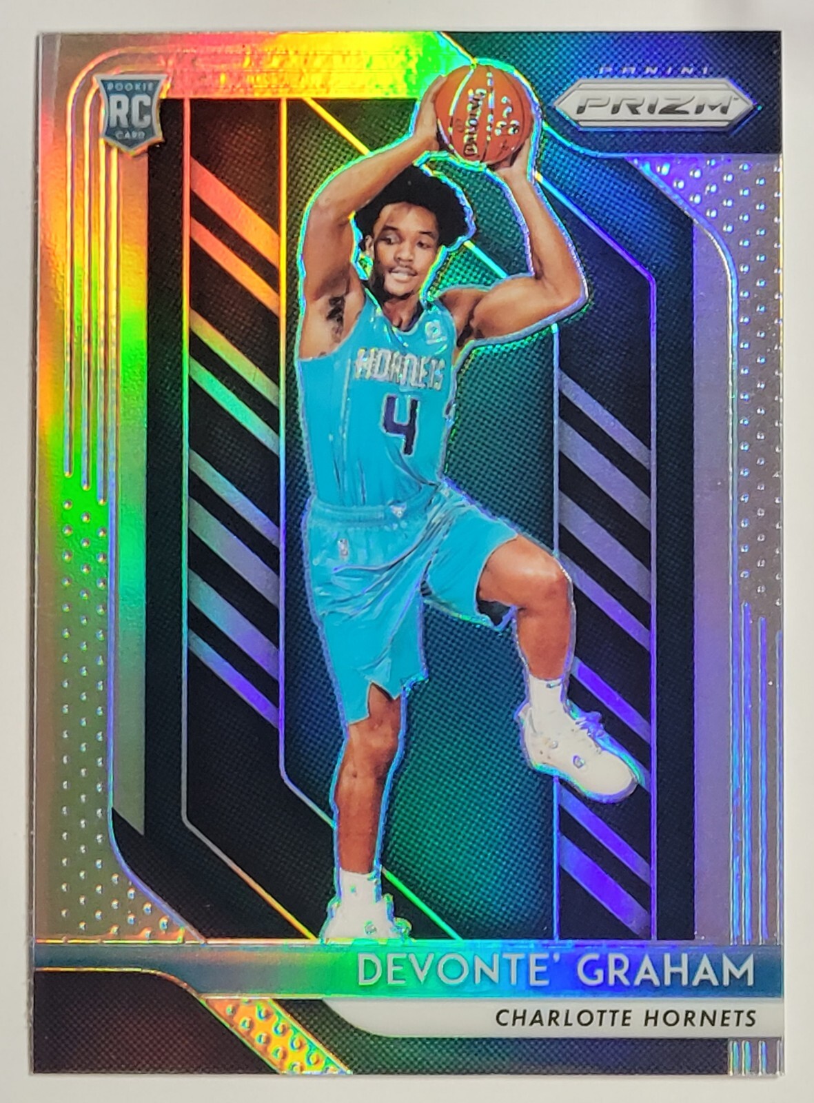 DEVONTE' GRAHAM 2018-19 Panini Prizm Silver Prizm Rookie Card RC #288