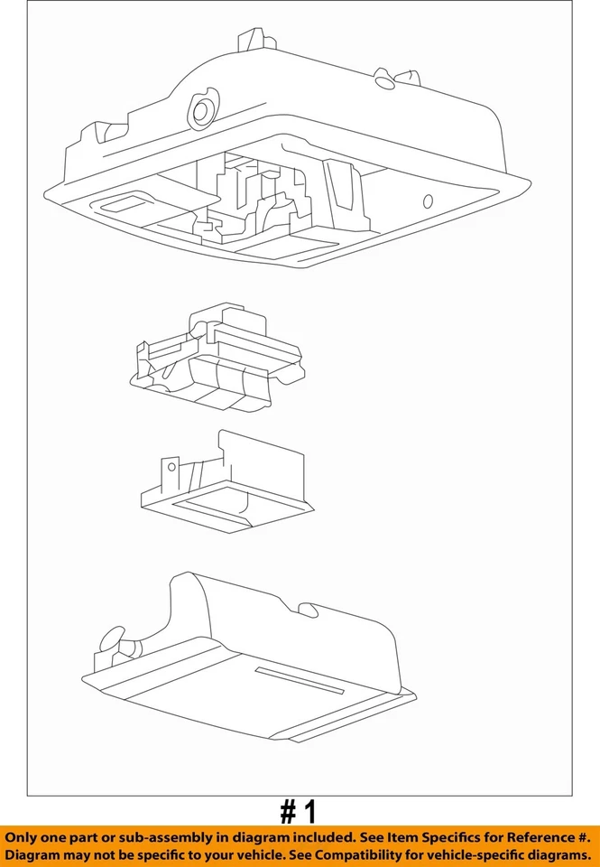 Consola central superior delantera usada se adapta a: Lincoln Navigator 2016 techo con techo corredizo delantero Foto 4 de 4
