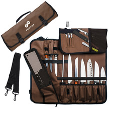 Chef Knife Roll Bag 15 Slots Holds Knives Up To 19" - Knives Not Included