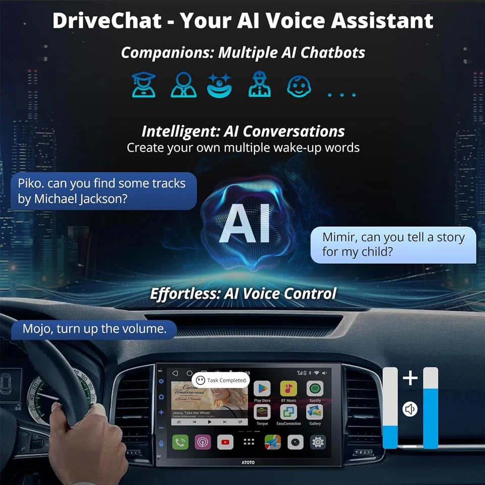 ATOTO S8 7" Android Doppel-DIN GPS Autoradio Eingebautes 4G LTE ChatGPT AI 4+32G - Bild 2 von 4