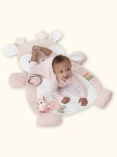 Baby Girl Playmat by Gerber Deer Fawn 38 x 28 w/attachments NIP Soft Pink