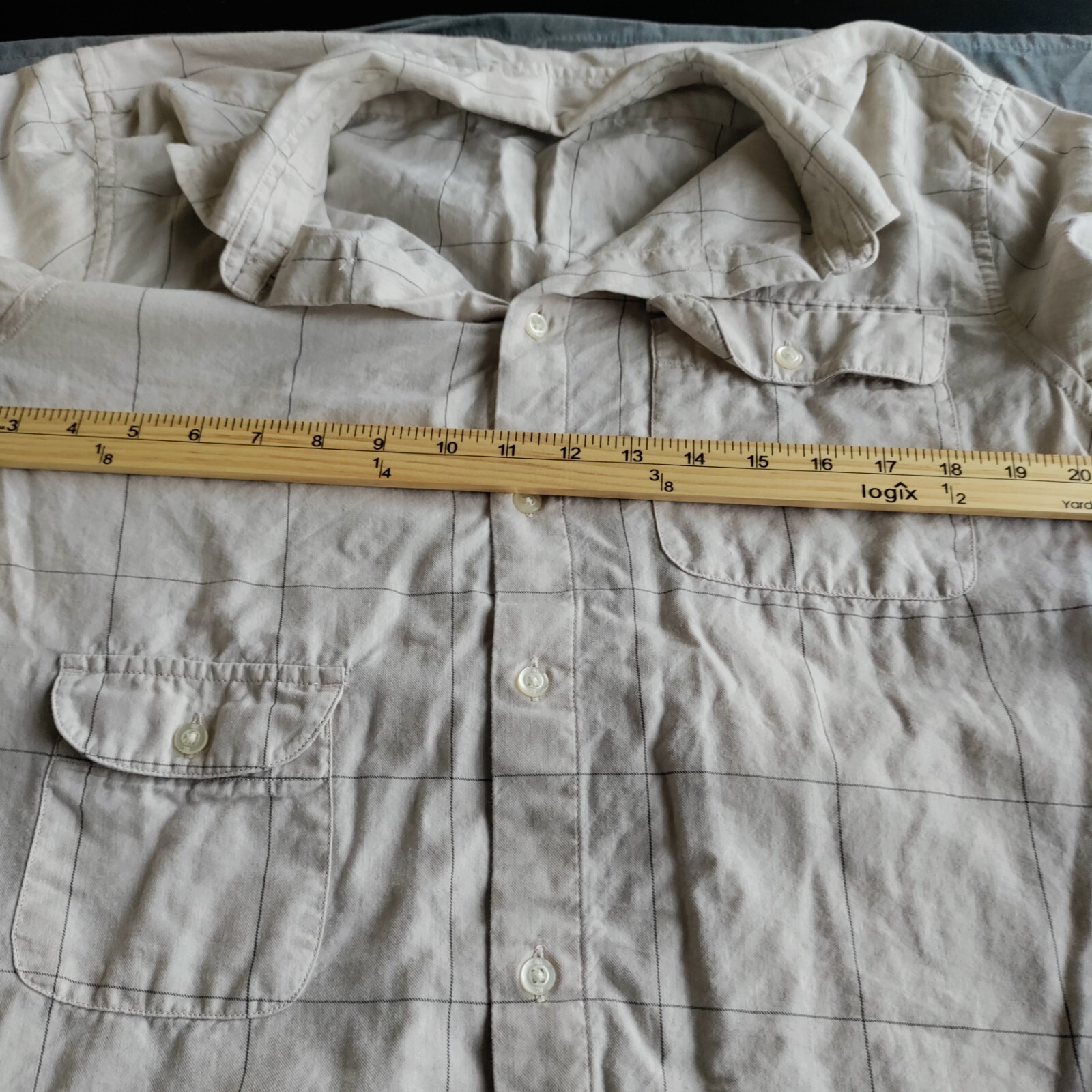 Banana Republic Untucked Men M Slim Fit Cotton "TENCEL" Lower Left Pocket Preppy image 9