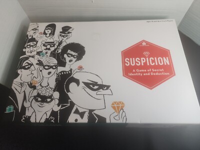 Suspicion A Game of Secret Identity & Deduction Board Game Family See Descriptio
