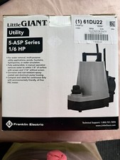 Bomba utilitaria LITTLE GIGANTES 5-ASP aluminio, cable de 18 ft, 60 Hz 61DU22 nueva