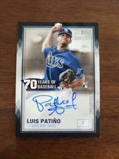 2021 Topps Luis Patino Black Rookie RC 70 Years Of Baseball Auto /199 Ray's !!!!