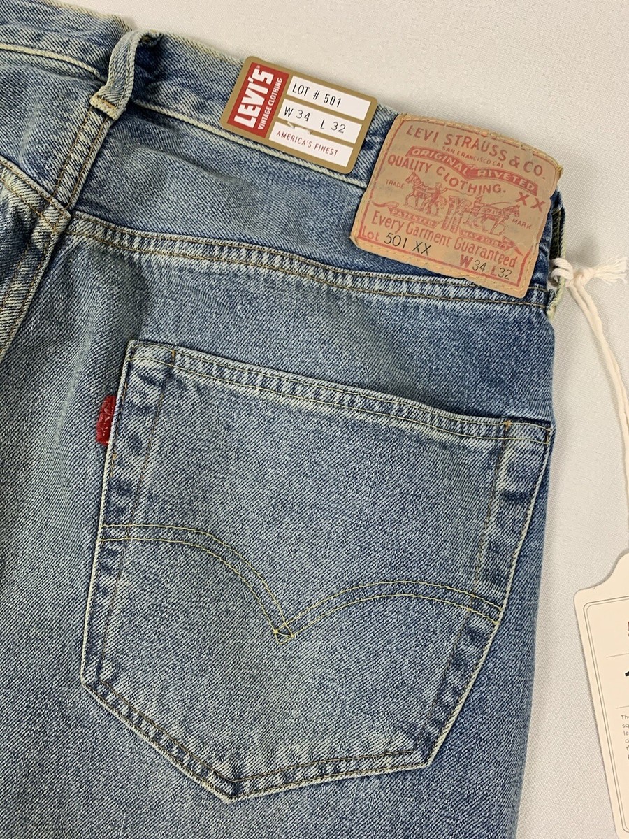 LEVIS VINTAGE CLOTHING LVC 1955 501 SELVEDGE JEANS DO ONE 34X32
