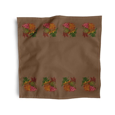 Simply Daisy 18'' X 18'' Brown Autumn Leaves Napkins Set of 4 Floral Print Napkin