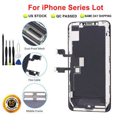 For iPhone X XR XS Max 11 12 Pro Max Mini LCD Touch Screen Replacement Lot