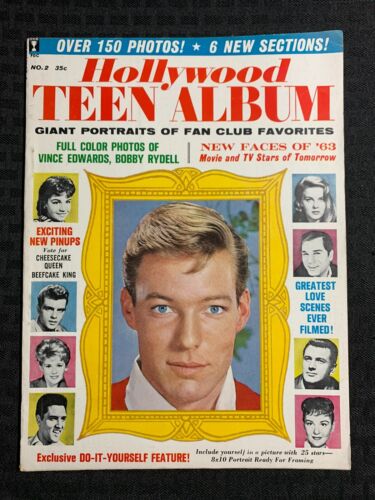 1962 HOLLYWOOD TEEN ALBUM Magazine #2 VG/FN 5.0 Annette Funicello / Hayley Mills - Foto 1 di 3