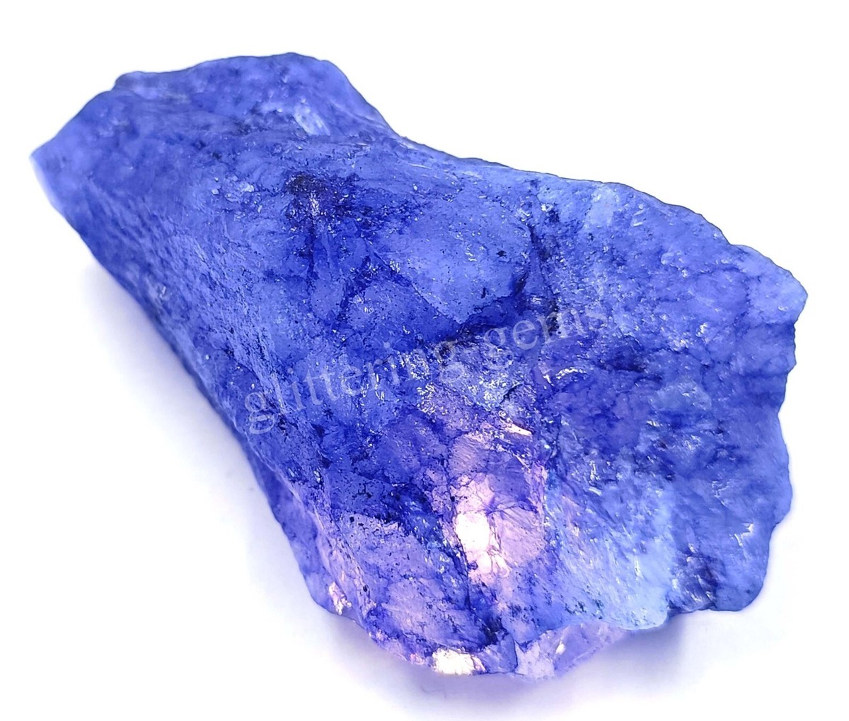 384.50 Ct Natural Blue Sapphire Rough Dyed Certified African Loose